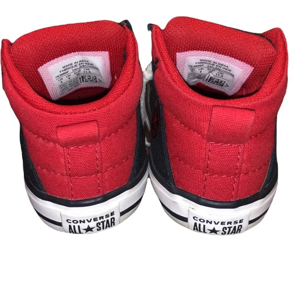 Converse All Star Black & Red Canvas Shoes